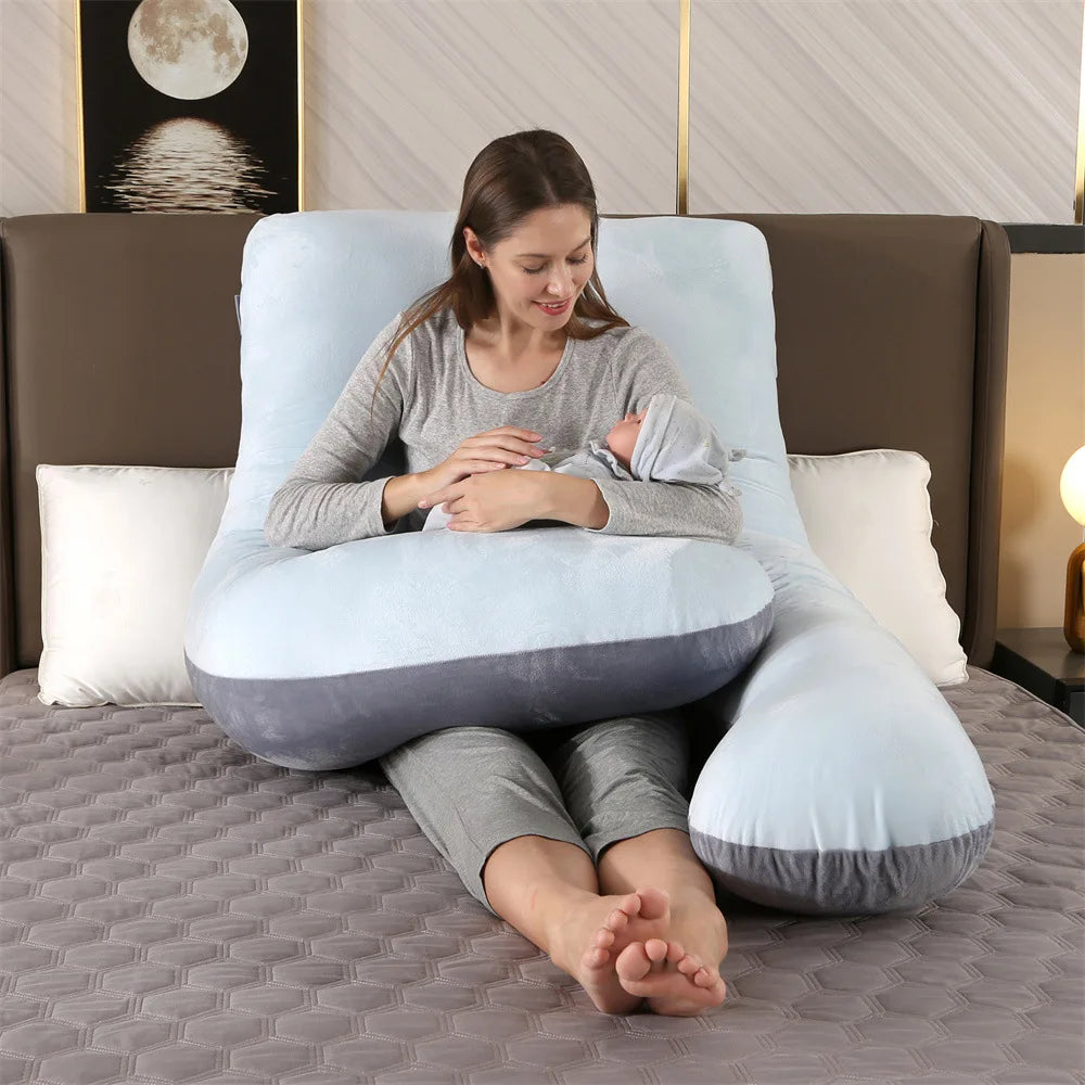Coussin de Grossesse PANGDUBE en U — Soulagement Douleurs & Sommeil Serein | BébéSerein