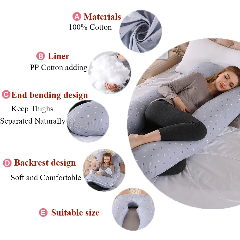 Coussin de Grossesse PANGDUBE en U — Soulagement Douleurs & Sommeil Serein | BébéSerein