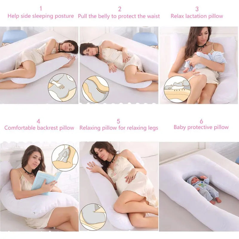 Coussin de Grossesse PANGDUBE en U — Soulagement Douleurs & Sommeil Serein | BébéSerein