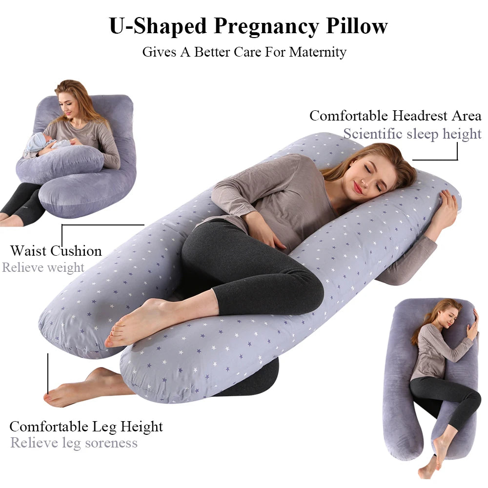 Coussin de Grossesse PANGDUBE en U — Soulagement Douleurs & Sommeil Serein | BébéSerein