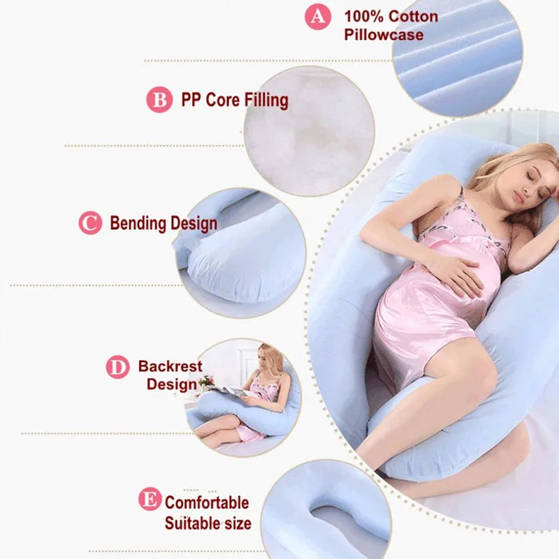 Coussin de Grossesse PANGDUBE en U — Soulagement Douleurs & Sommeil Serein | BébéSerein