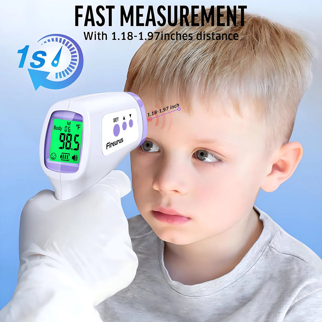 Thermomètre infrarouge numérique LCD pour la mesure corporelle chez les enfants et les adultes, sans contact, pour enfants et adultes.