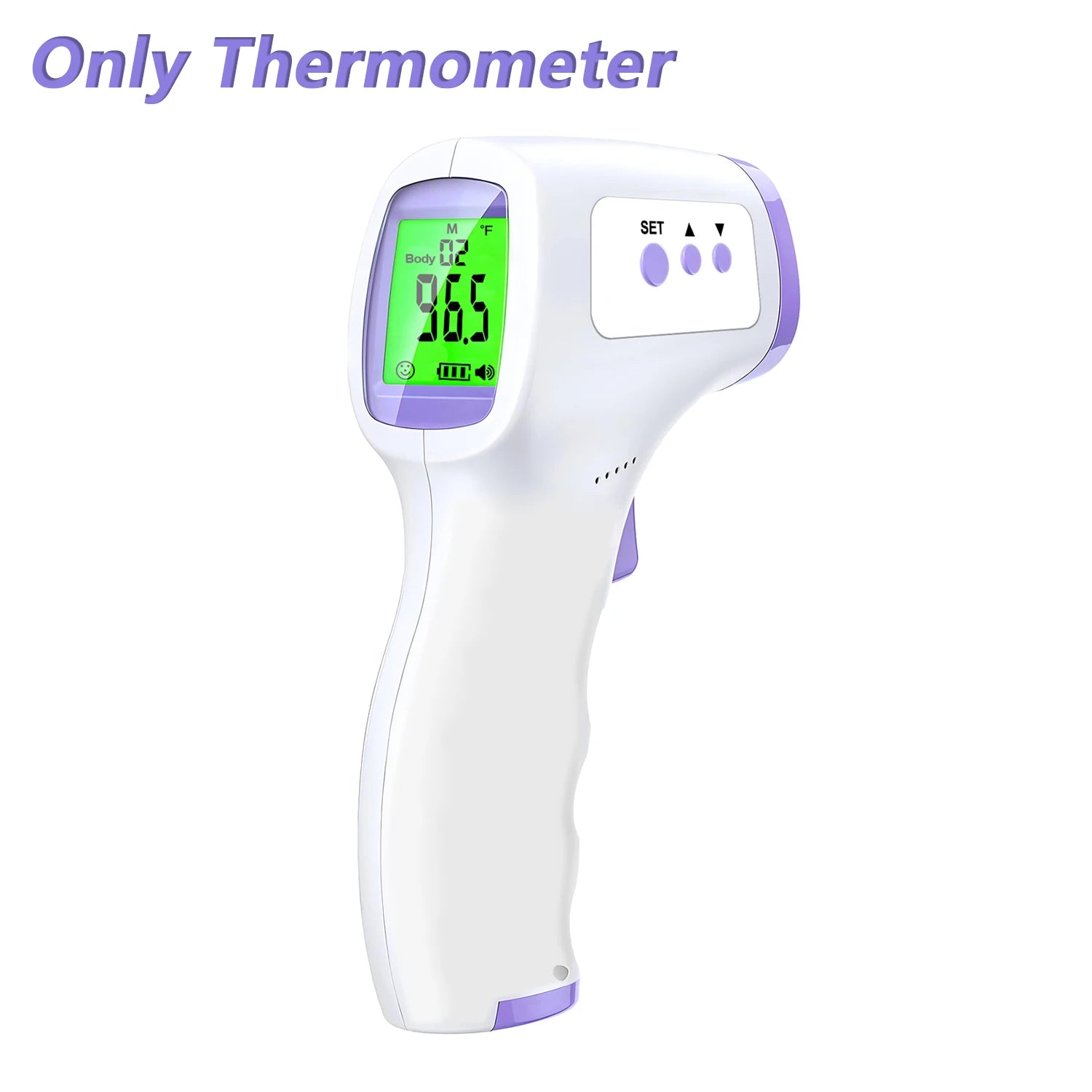Thermomètre corporel médical rétroéclairé sans contact, et/ou mini oxymètre de doigt, outil de mesure de l'oxygène sanguin.Medical Body Thermometer Backlit Non-Contact Digital Fever Thermometer Measure Tool OR Mini Fingertip Oximeter Blood Oxygen Tool