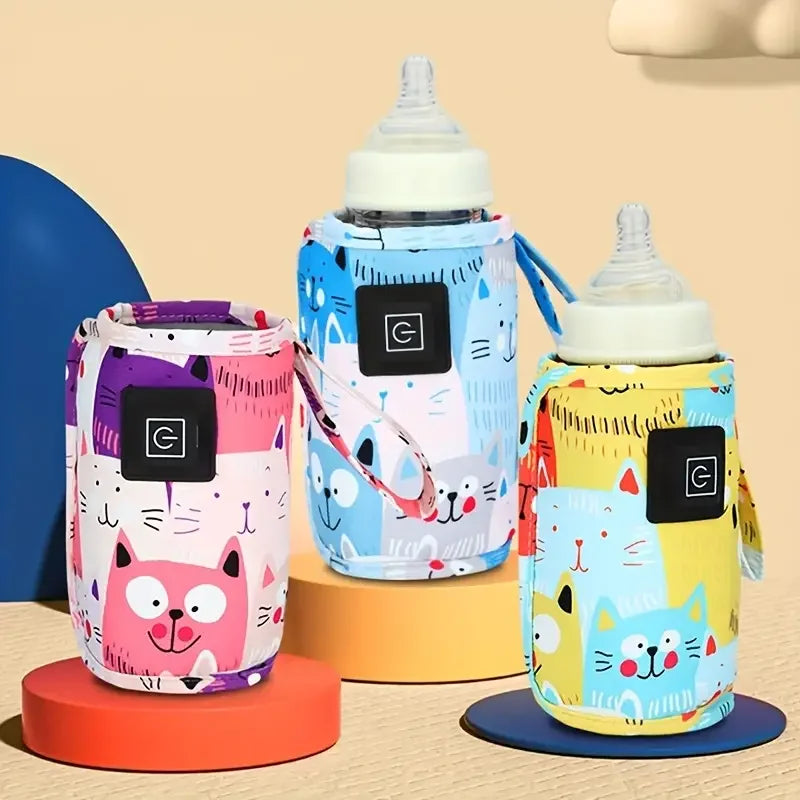 Chauffe-biberon USB pour lait et eau, sac isotherme pour poussette, chauffe-biberon portable.